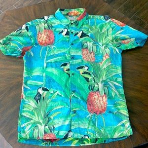 Hurley Button Up Shirt Size Large Classic Fit Aloha